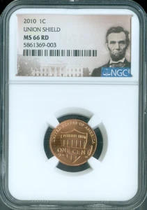 2010 Lincoln Cent NGC MS66 RD Quality - Bild 1 von 2