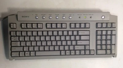 Sony Wired Internet Keyboard PCVA-KB1P/UB PS/2 Serial ElectronicsRecycled - Image 1 of 4