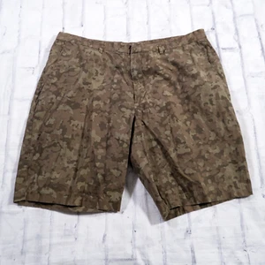 J. Ferrar Green Forest Camo Camouflage Chinos Cotton Mens Shorts 36 x 9 - Picture 1 of 8