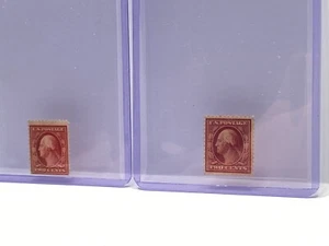 393 Washington Spule PLATTE # 5564 Paar 2 Briefmarken Vintage US President Porto - Bild 1 von 9