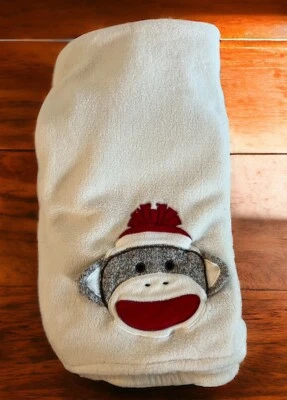 Baby Starters Marfil Blanco Calcetín Cara de Mono con Sombrero Rojo Manta Lovey Suave- Foto 1 de 4