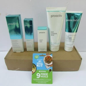 Proactiv 5 Piece Acne Treatment System Kit Face Moisturizer Scar Gel Cleanser - Picture 1 of 4
