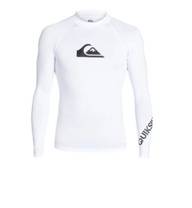 All Time white Lycra manches longues UPF 50 QUIKSILVER rashguard EQYWR03034 - Imagen 1 de 1