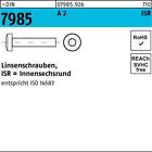 Linsenschraube DIN 7985 m.Innensechsrund M10 x 12 -T50 A 2