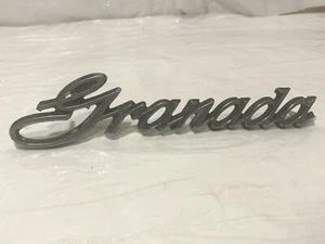1975-1978 FORD GRANADA SIDE FENDER EMBLEM BADGE SYMBOL LOGO METAL OEM (1977) - Picture 1 of 6