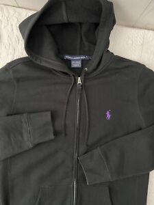 Polo Ralph Lauren Sport Full Zip Sweatshirt Hoodie - Women's Large - Black