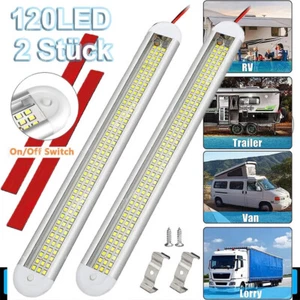 2x 12V LED Innenlicht Bar Streifen Leuchte Lampe für Auto Van Wohnmobil Boot - Bild 1 von 15