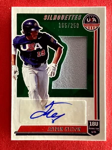 SIL-JY Jayden Hylton USA Baseball 2022 Panini Stars & Stripes Autograph 165/250 - Picture 1 of 2