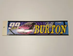 #99 Tira de calcomanía vintage Jeff Burton para parachoques de equipo (años 90) - Imagen 1 de 1