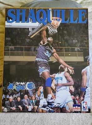 Vintage 1993 Shaquille O'Neal Orlando Magic Rookie Starline NBA Poster 16" x 20" - Image 1 of 2