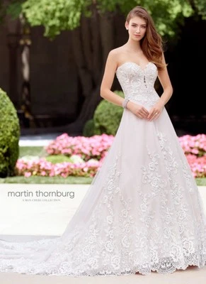 NUEVO CON ETIQUETAS VESTIDO DE NOVIA MADRIGAL-MARTIN THORNBURG PARA MON CHERI NUPCIAL 118263. TALLA 8 Foto 1 de 4