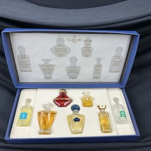 Vintage Guerlain Paris Holiday Miniature Perfume Collection Set Of 7 - Picture 1 of 16