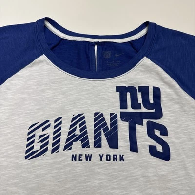 New York Giants Nike Women's Split Back Short-Sleeve Top Blue Sz XL NFL - Image 1 of 4