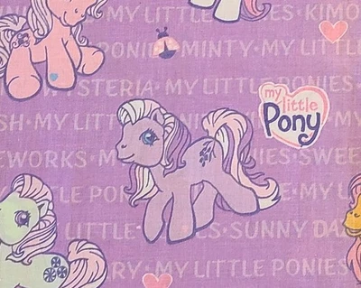 2004 Hasbro «Мой маленький пони» фиолетовый хлопок ткани 45 Вт 40L - Изображение 1 из 4