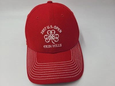 2017 US Open Erin Hills New Era Golf Gorra Ajustable Poliéster Hombres Mujeres Rojo Foto 1 de 4