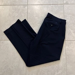 FootJoy FJ Men's Golf Chino Navy Blue Pants Straight Leg Polyester/Spandex 38/32 - Picture 1 of 5