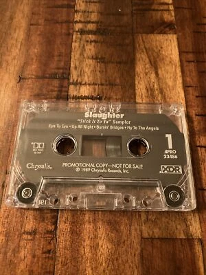 Slaughter ‎– Stick It To Ya Sampler PROMO CASSETTE - Image 1 of 2