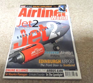 AIRLINER WORLD MAGAZINE JET2 AUGUST 2010 EDITION EDINBURGH AIRPORT - Picture 1 of 2