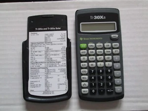 TEXAS INSTRUMENTS TI-30Xa CALCULATOR PRE OWNED NO INSTRUCTIONS - Picture 1 of 5