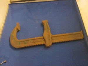 Vintage E C Stearns 9” Adjustable Bar Clamp Ornate Style Cast iron USA FOR PARTS - Imagen 1 de 4