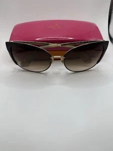 Kate Spade GENICE/S 0GSA Brown Gold Frame Sunglasses - Picture 1 of 11