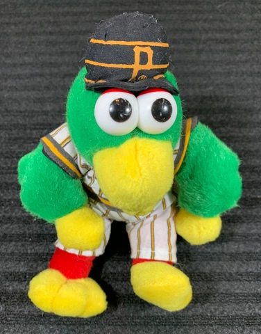 Pittsburgh Pirates Parrot Mascot Plush Doll MLB (1990s) 7 1/2" Cover