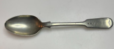 4th Shropshire Light Infantry Sergeants Mess Spoon Silver plated 13 cm's