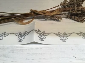 2 x Vintage Silver Transfer Borders. Ref A873. 75 x 5cm.Floral Design - Picture 1 of 4