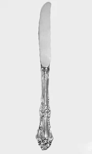 WALLACE ROYAL ROSE Sterling Silver Dinner Knife Vintage Made in USA - Picture 1 of 3