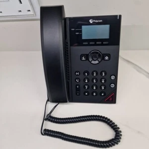 Polycom VVX 150 2 Phone Lines IP VoiP PoE Office Business Desk Telephone - Black - Picture 1 of 8