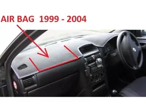 DARK GREY DASH MAT, DASHMAT, DASHBOARD COVER FIT HOLDEN ASTRA 1999 - 2004, A/BAG - Picture 1 of 4