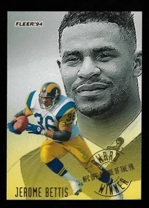 Jerome Bettis St Louis Rams 1994 Fleer Award Winner SP Insert #1 of 5 - NM - Bild 1 von 2