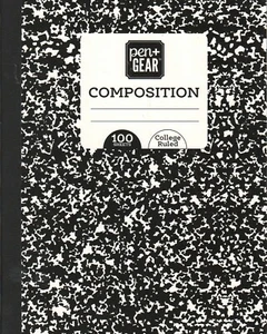 Libro de composición con reglas universitarias: 100 hojas: bolígrafo + equipo: nuevo - Imagen 1 de 2