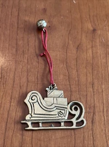Possibly Schmid  Sleigh Christmas Holiday Ornament 2 inches - Picture 1 of 6