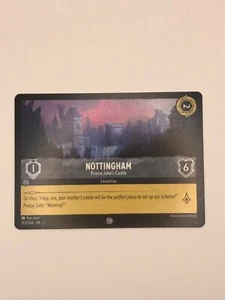 2024 DISNEY LORCANA INTO THE INKLANDS NOTTINGHAM 203/204 COMMON (NON-FOIL) - Picture 1 of 2