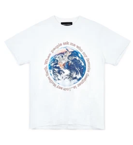 Camiseta BIANCA CHANDÔN Para Hombre "Cuando la gente pregunta" (S) Algodón Blanco EE. UU. NUEVA CON ETIQUETAS Edición Limitada - Imagen 1 de 7