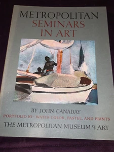 METROPOLITAN SEMINARS IN ART 1958 edition hardcover book, PORTFOLIO 10  W PRINTS - Picture 1 of 10
