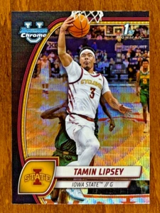 TAMIN LIPSEY RC,24-25 Bowman Chrome U 1ST BLACK WAVE Refractor, IOWA STATE - Picture 1 of 2
