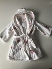 Little White Company Annabella Floral Velor Robe -18-24 Months- White- BNWT