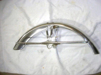 Vintage 1960s -70s Suzuki Stainless Steel  Front Fender - Image 1 of 4