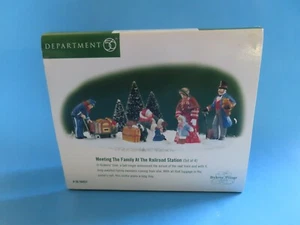 Dipartimento 56 Dickens’ Village “Incontrare la famiglia alla stazione ferroviaria” 58457 Nuovo con scatola - Foto 1 di 2
