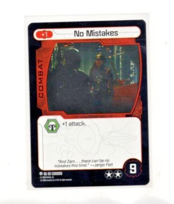 2008 WhizKids Star Wars Pocketmodel TCG Scum & Villainy #8 - No Mistakes - Image 1 of 2