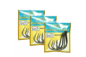 Ganci Big Game Assist Jigging ganci per esche vive 15 pezzi gancio 9/0 - Foto 1 di 5
