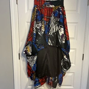 NEU 7th Avenue Design Studio NY&C gemischter Druck Hi-Lo Rock klein Festival Mode - Bild 1 von 11