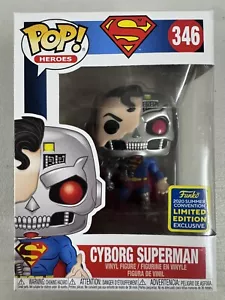 Cyborg Superman 346 ~ DC Heroes ~ Funko Pop Vinyl ~ 2020 Summer Convention Excl - Picture 1 of 6