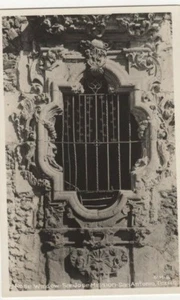 RPPC Rose Window San Jose Misson San Antonio TX vera foto cartolina a - Foto 1 di 2