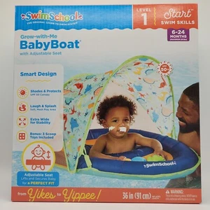 Swim School Grow-with-Me Baby Boat with Adjustable Seat Child’s Pool Toy - Picture 1 of 4