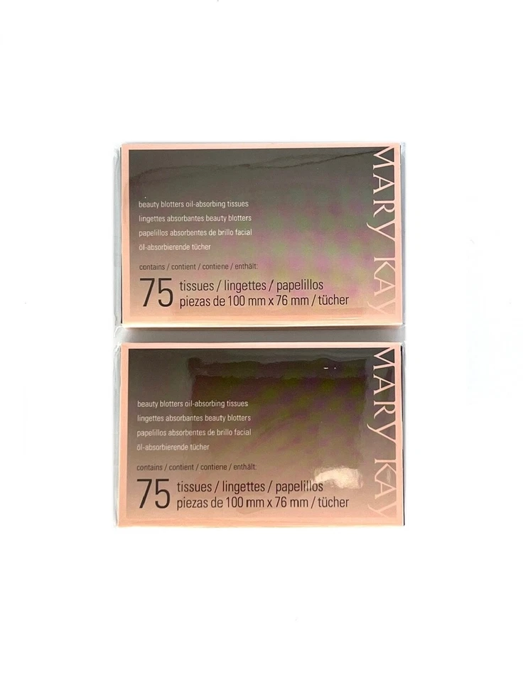 MARY KAY BEAUTY BLOTTERS OIL-ABSORBING TISSUES~150 TISSUES~2 PACKS OF 75 TISSUES - Image 1 of 4