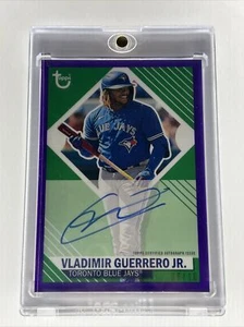 Colección Topps Brooklyn 2021 Vladimir Guerrero Jr. automático púrpura paralelo/10 - Imagen 1 de 2