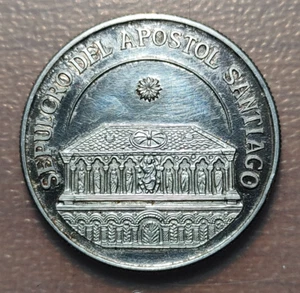 MEDALLA RELIGIOSA SANTIAGO DE COMPOSTELA MEDALLA 2004 PLATA 32mm 14g - Bild 1 von 2